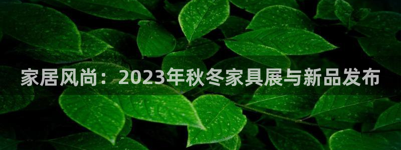欧星娱乐游戏：家居风尚：2023年秋冬家具展与新品发布